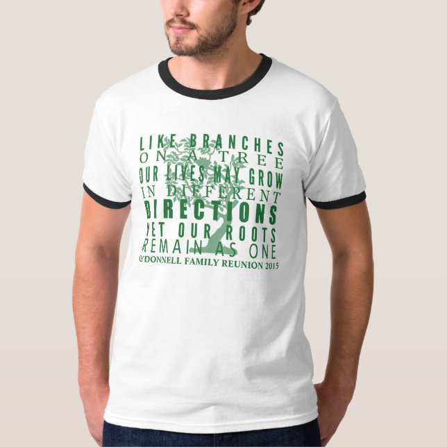 Niederlassungen auf einem T-Shirt (Vorderseite)