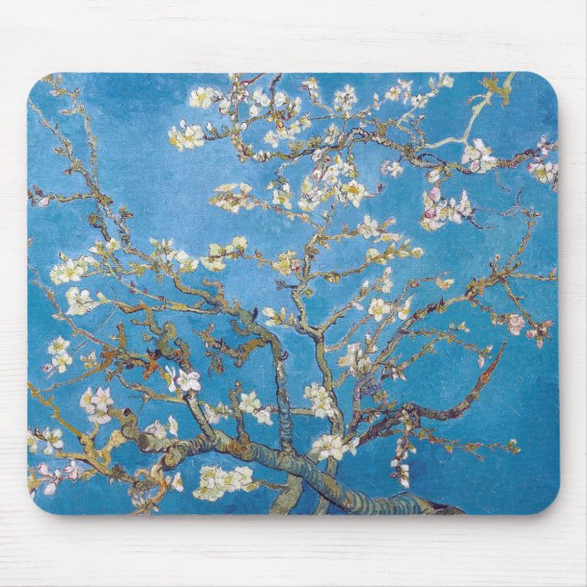 Niederlassungen mit Mandel-Blüte Van Gogh Mousepad (Vorne)