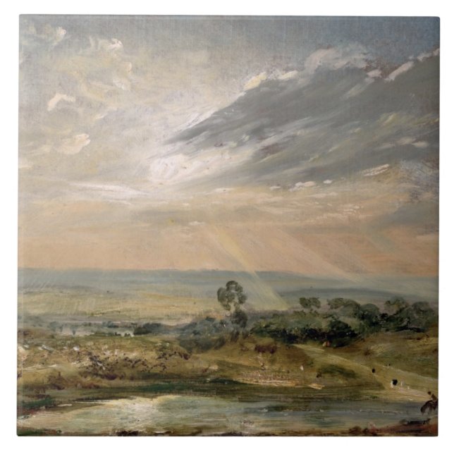 Niederlassungs-Hügel-Teich John Constables |, Fliese (Vorderseite)