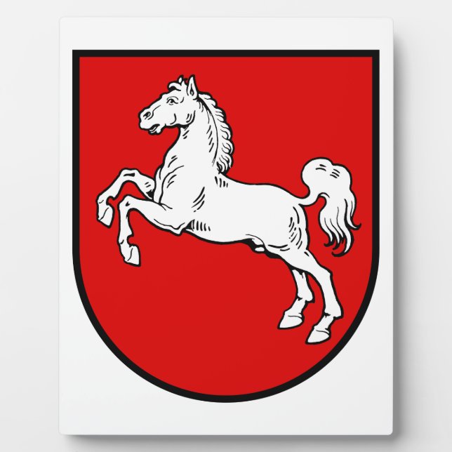 Niedersachsen (Deutschland) Wappen-Coat Fotoplatte (Vorderseite)