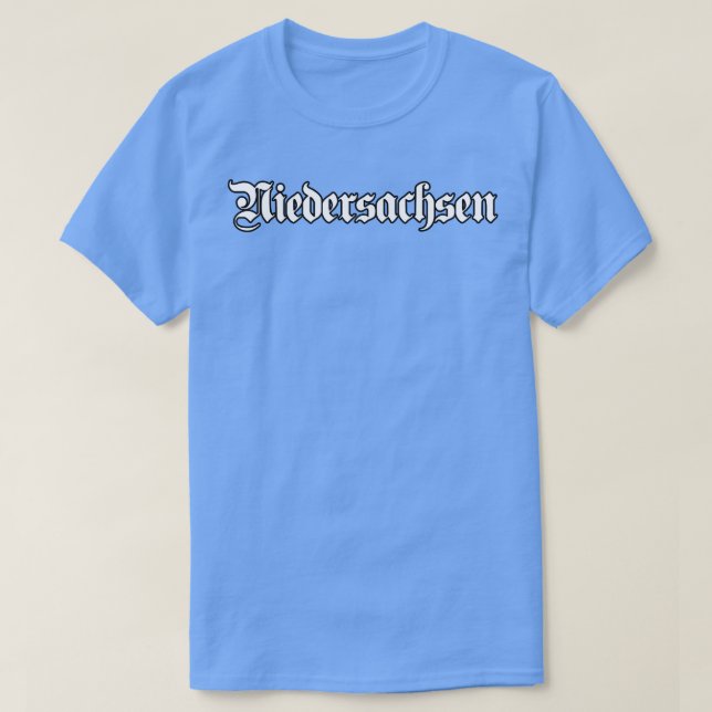 Niedersachsen mit gotischem Schriftart T-Shirt (Design vorne)