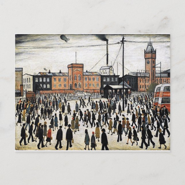 Niederschlagung des Arbeitsdesigns Postkarte (Vorderseite)