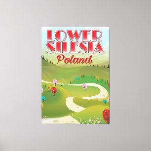 Niederschlesien Polen Reiseplakat Leinwanddruck