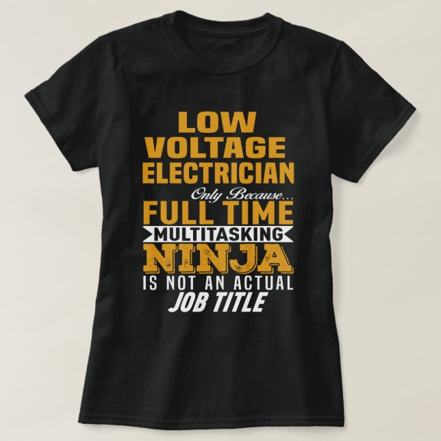 Niederspannungselektrikum T-Shirt (Design vorne)
