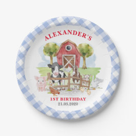 Niedlich 1. Geburtstagsfarm Animes Barnyard Kinder Pappteller