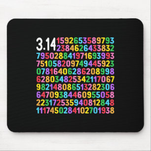 Niedlich 3,14 Pi Ziffern glückliche Pi Day Mathema Mousepad