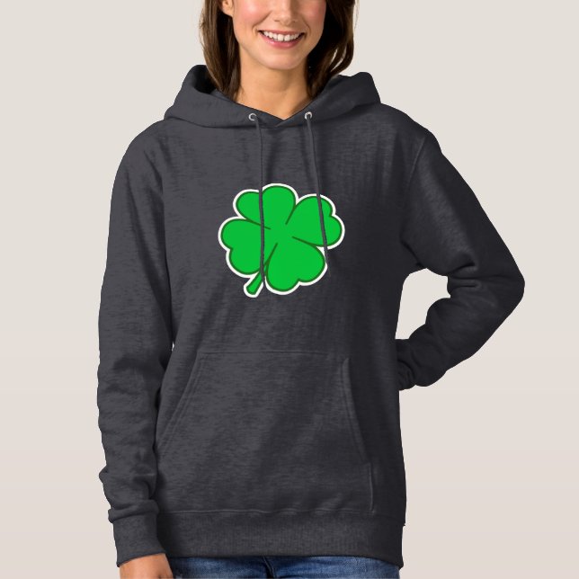 Niedlich 4 Leaf Klee Hoodie (Vorderseite)