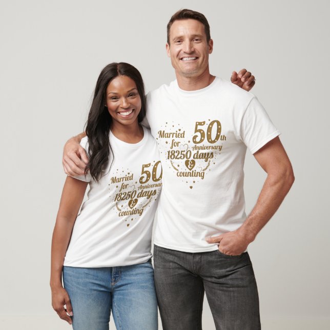 Niedlich 50. Hochzeitstag T-Shirt (Unisex)