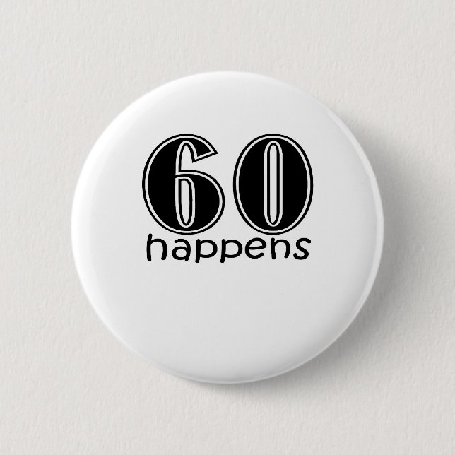 Niedlich, "60 geschieht " button (Vorderseite)