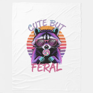Niedlich aber Feral | Gemütliches Blanket für wild Fleecedecke