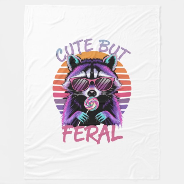Niedlich aber Feral | Gemütliches Blanket für wild Fleecedecke (Vorderseite)