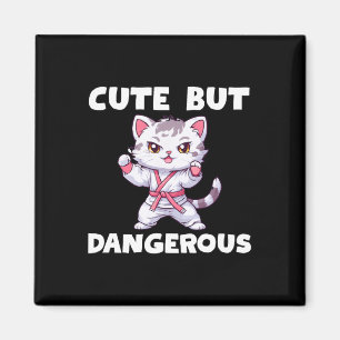 Niedlich aber gefährlich Karate Taekwondo Kitty Ca Magnet