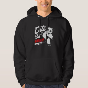 Niedlich, aber gefährlich Panda Taekwondo kämpfen Hoodie
