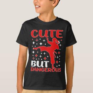 Niedlich aber gefährlich Taekwondo Girl Karate Jiu T-Shirt