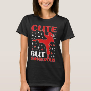 Niedlich aber gefährlich Taekwondo Girl Karate Jiu T-Shirt