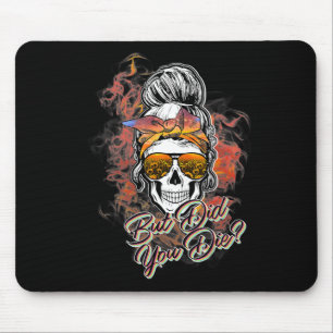 Niedlich, aber haben Sie den Messy Bun Sugar Skull Mousepad