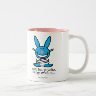 Niedlich aber psychisch zweifarbige tasse