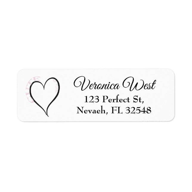 Niedlich, aber Psycho Black Heart Pink Schriftart (Vorne)