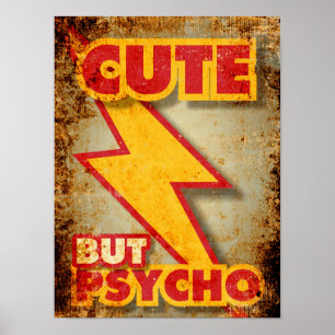 Niedlich Aber Psycho Poster