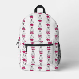 Niedlich, aber Spooky Halloween Ghost Holing a Pum Bedruckter Rucksack