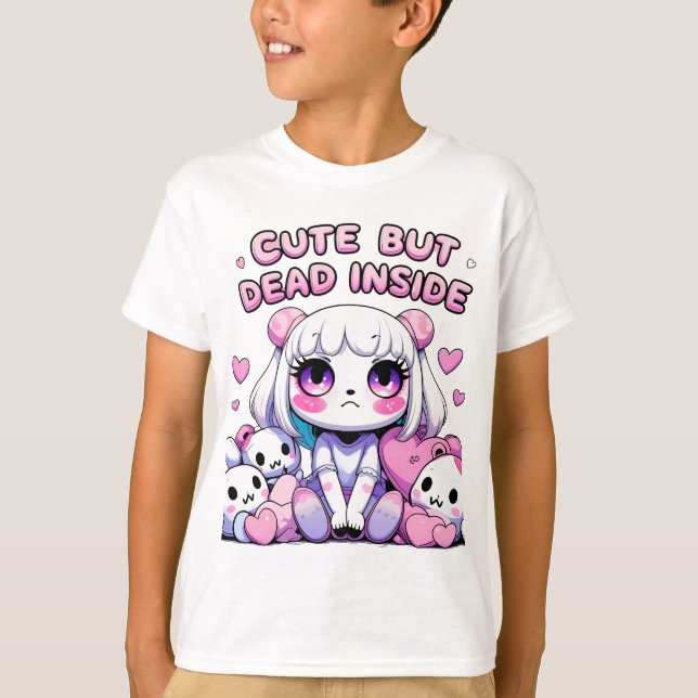 Niedlich, aber tot in Pastel Goth Ästhetischer T - T-Shirt (Vorderseite)