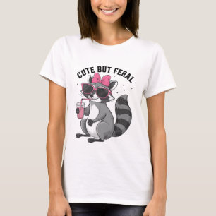 Niedlich Aber Wild – Lustiger Waschbär-Humor T-Shirt