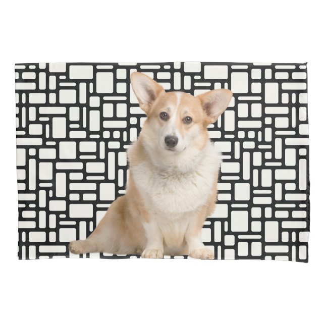 Niedlich Abstrakt Corgi Kissenbezug (Vorderseite)