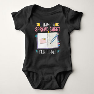 Niedlich Accounting Student CPA Fun Spreadsheet Baby Strampler