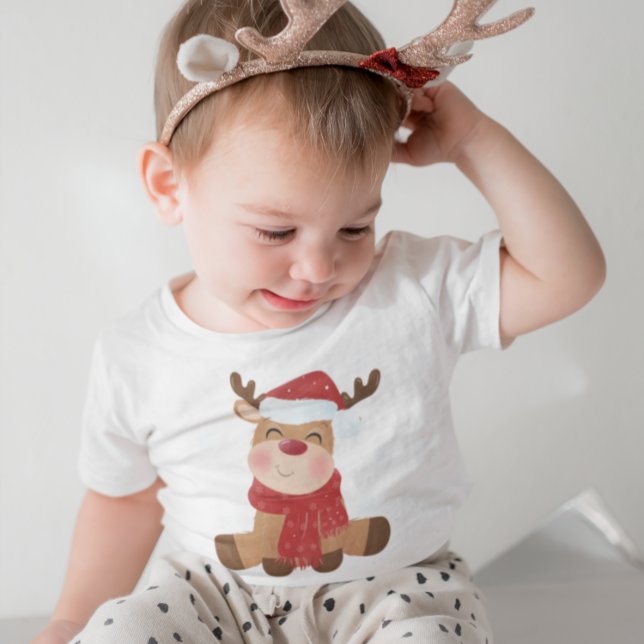 Niedlich Adorable Frohe Weihnachtsmann Baby T-shirt (Von Creator hochgeladen)