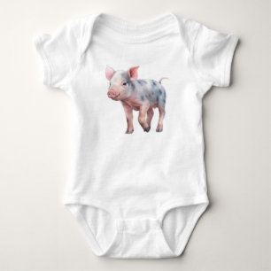 Niedlich Adorable Gepunktete Baby Piggie Piglet Strampler