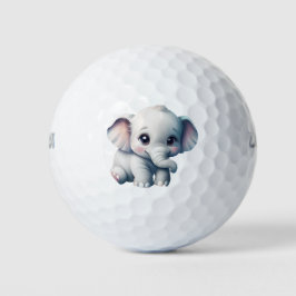 Niedlich Adorable Kawaii Baby Elephant Golfball