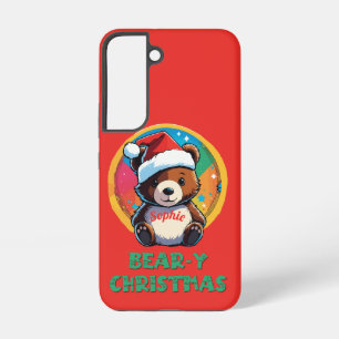 Niedlich Adorable Kawaii Chibi Bär y Weihnachtsbär Samsung Galaxy Hülle