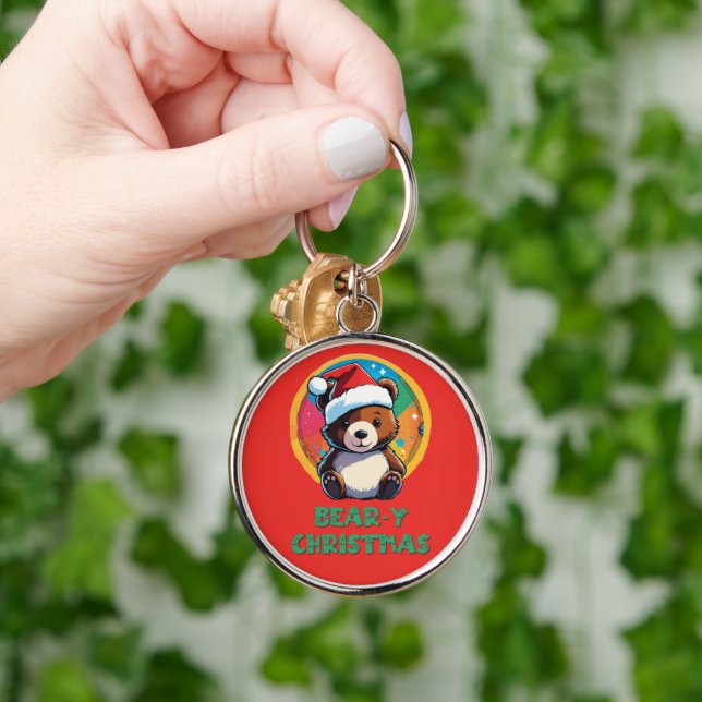 Niedlich Adorable Kawaii Chibi Bär y Weihnachtsbär Schlüsselanhänger (Hand)