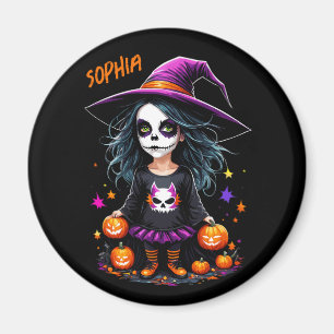 Niedlich Adorable Kawaii Halloween Hexe Magnet