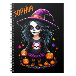 Niedlich Adorable Kawaii Halloween Hexe Notizblock