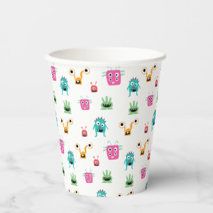 Niedlich Adorable Monsters farbenfrohe Kinder Jung Pappbecher