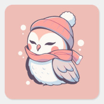 Niedlich Adorable Pink Winter Weihnachtskugel Kawa