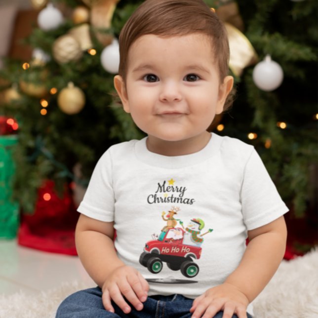 Niedlich Adorable Santa Claus, Snowman und Rentier Baby T-shirt (Von Creator hochgeladen)