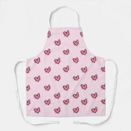 Niedlich Adorable Valentine's Day Red Hearts Muste Schürze