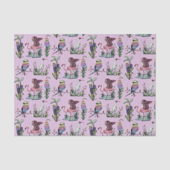 Niedlich African Flamingo Bird Lover Ästhetik Seidenpapier (Vorderseite)