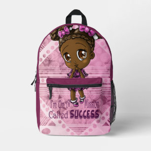 Niedlich-Afrikanisches Mädchen Bedruckter Rucksack