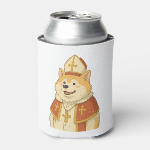 Niedlich Akita Pope - Funny Dog Design Dosenkühler