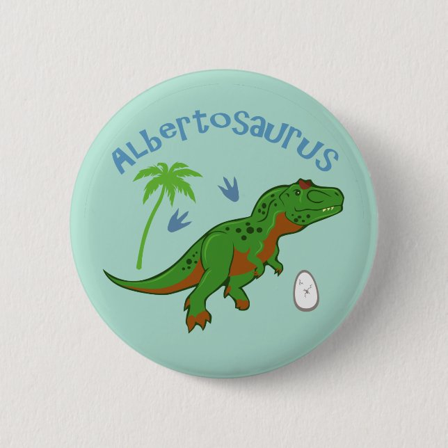 Niedlich Albertosaurus Button (Vorderseite)