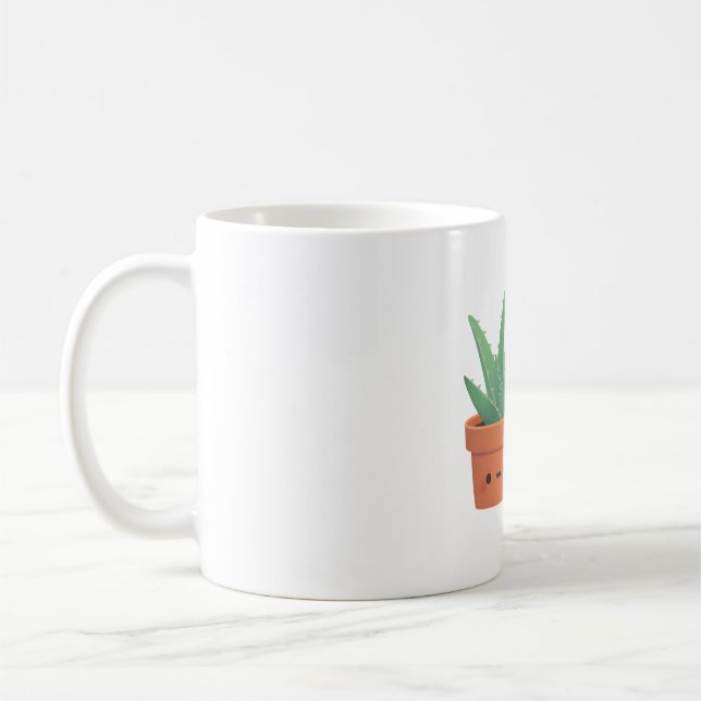 Niedlich Aloe Vera, Aloe There Puff Kaffeetasse (Links)