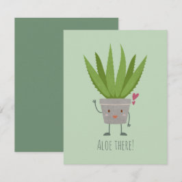 Niedlich Aloe Vera Mitteilungskarte
