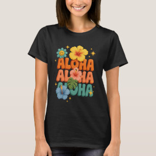 Niedlich Aloha Hawaiian Summer Vacation Shaka Hibi T-Shirt