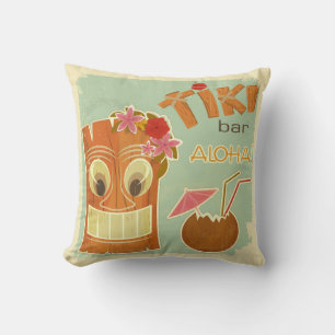 Niedlich Aloha Tiki Bar Ananas Cartoon Kissen