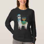 Niedlich Alpaca Chanukah Menorah Hanukkah Llama T-Shirt<br><div class="desc">Niedlich Alpaca Chanukah Menorah Hanukkah Llama.</div>