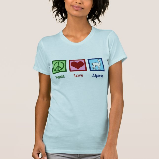 Niedlich Alpaca T-Shirt (Vorderseite)