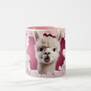 Niedlich Alpaca Zweifarbige Tasse
